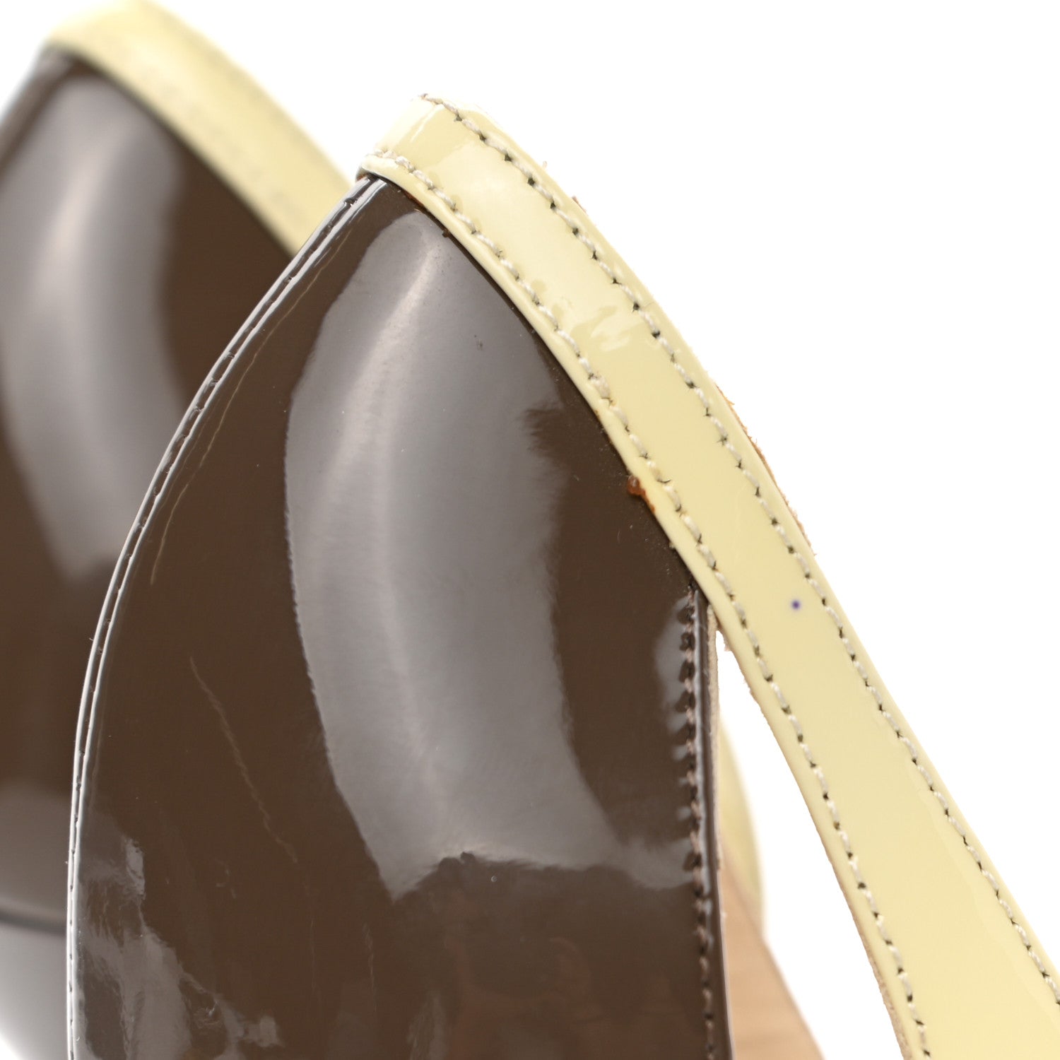 Jimmy Choo Patent Suede Marcine 100 Pumps 39 Off White Mink Anthracite 8 of 11
