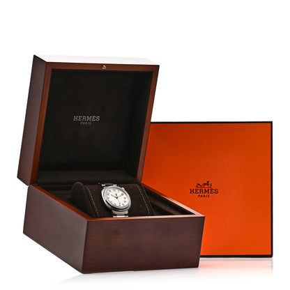 Hermes Stainless Steel Diamond Bezel 36mm Cut Automatic Watch 5 of 5