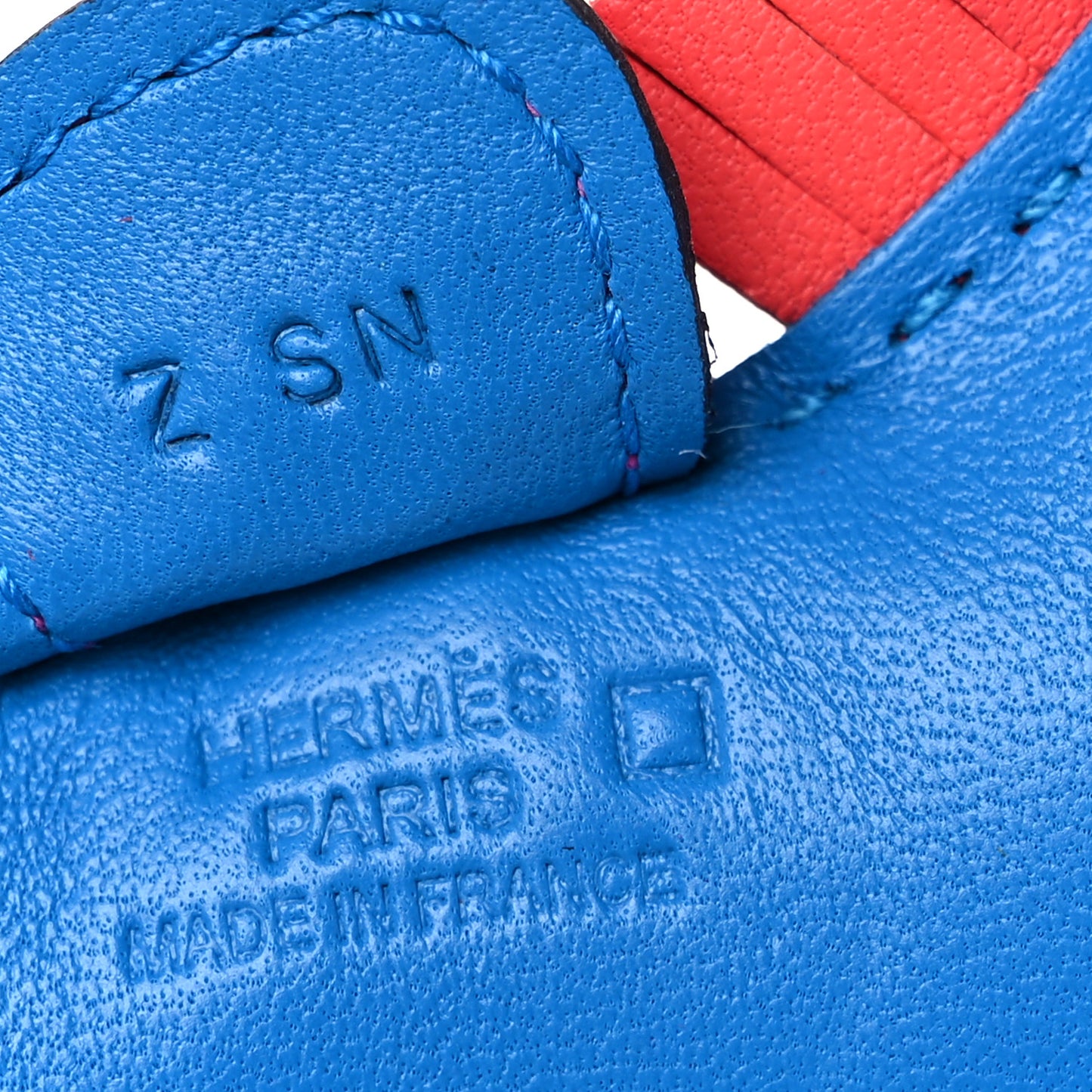 Milo Lambskin Matte Alligator Touch Grigri Rodeo Horse Bag Charm PM Bleu France Orange Poppy Framboise