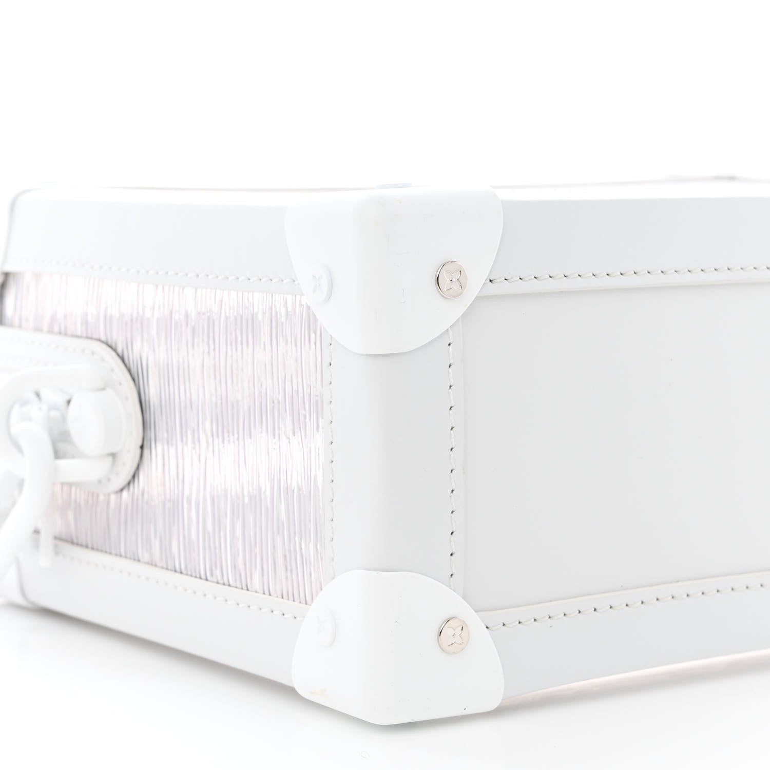 Louis Vuitton Calfskin PVC Epi Plage Soft Trunk Optic White 8 of 9