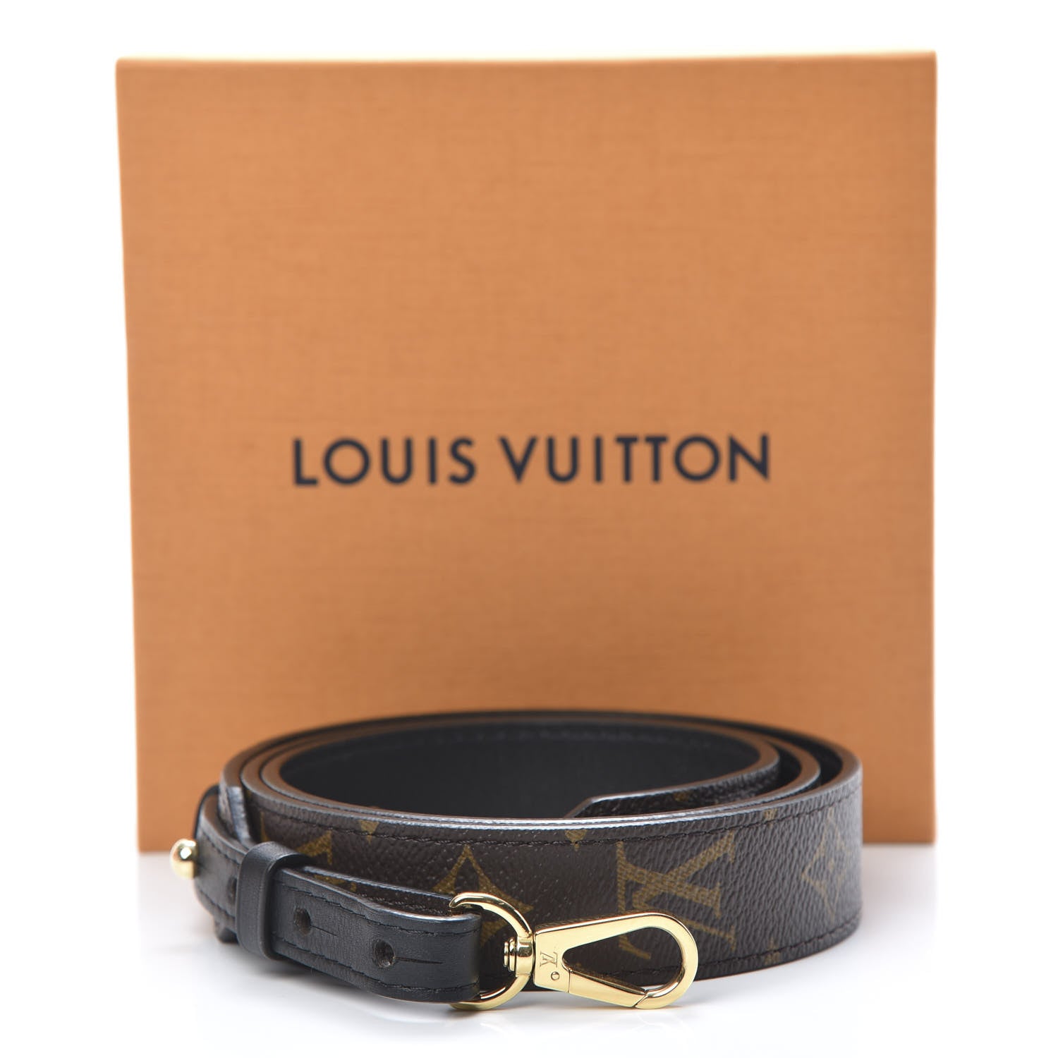 Louis Vuitton Monogram Bandouliere Shoulder Strap XL Black 5 of 5