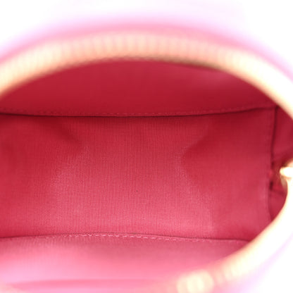 Chanel Caviar Quilted Gripoix CC Round Clutch With Chain Pink 5 of 10