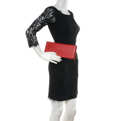 Saint Laurent Leather Classic Paris Document Case Red 2 of 8