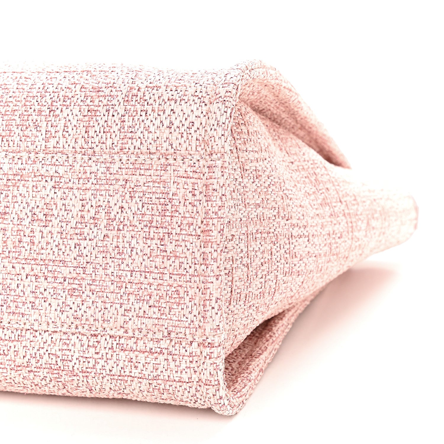 Chanel Lurex Boucle Small Deauville Tote Pink 9 of 9