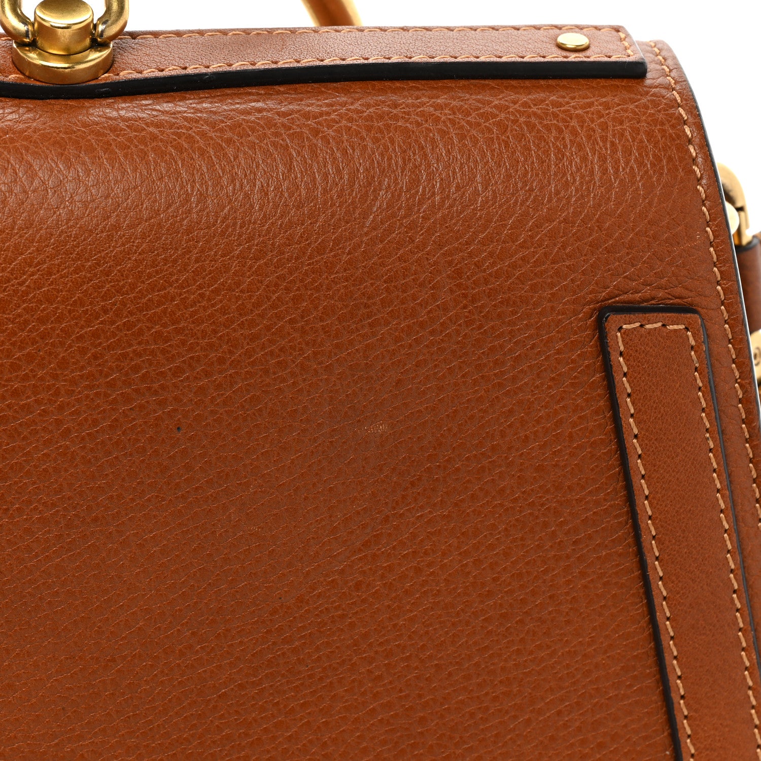 Chloe Calfskin Suede Medium Nile Bracelet Bag Caramel 14 of 18