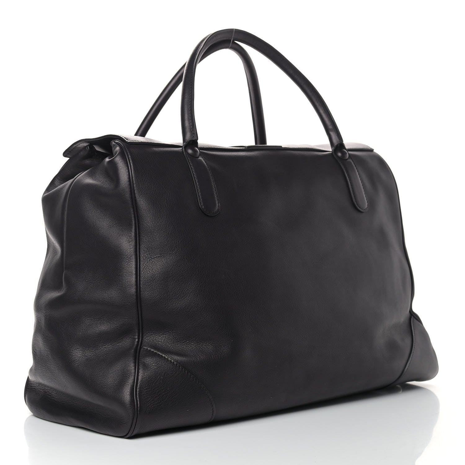 Delvaux Dream Calfskin Brillant L'XXL Satchel Black 4 of 11