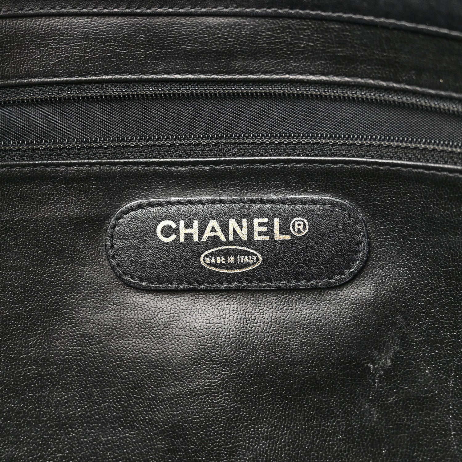 Chanel Calfskin Stitched XL Weekender Black 8 of 13