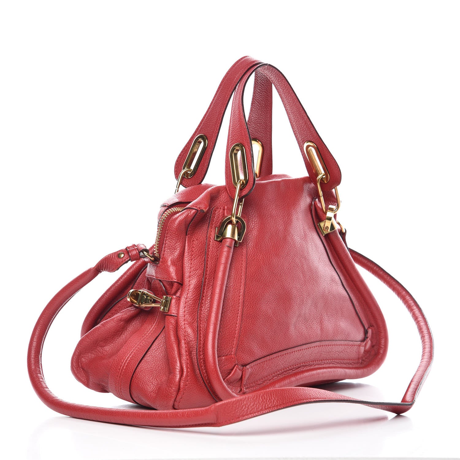 Chloe Calfskin Medium Paraty Holly Berry 4 of 21