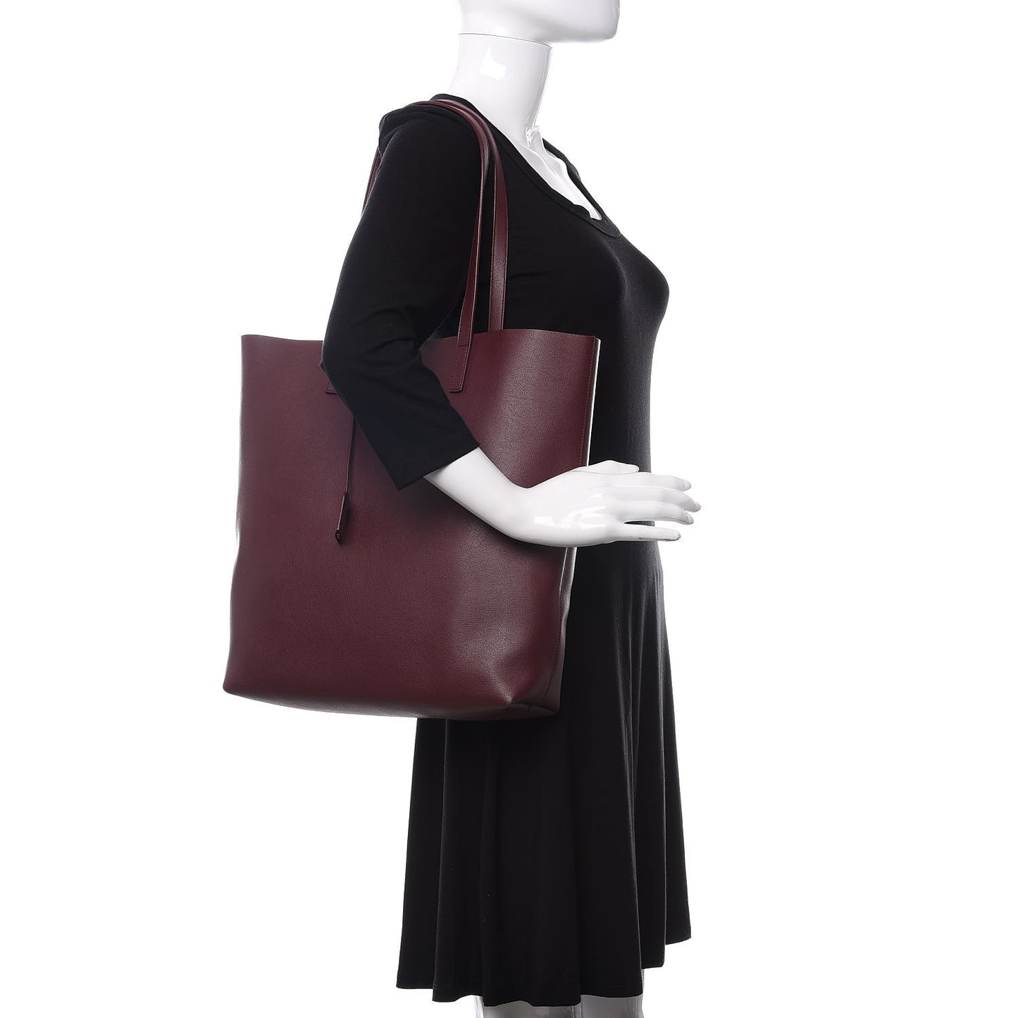 Calfskin Medium Shopping Tote Palissandre