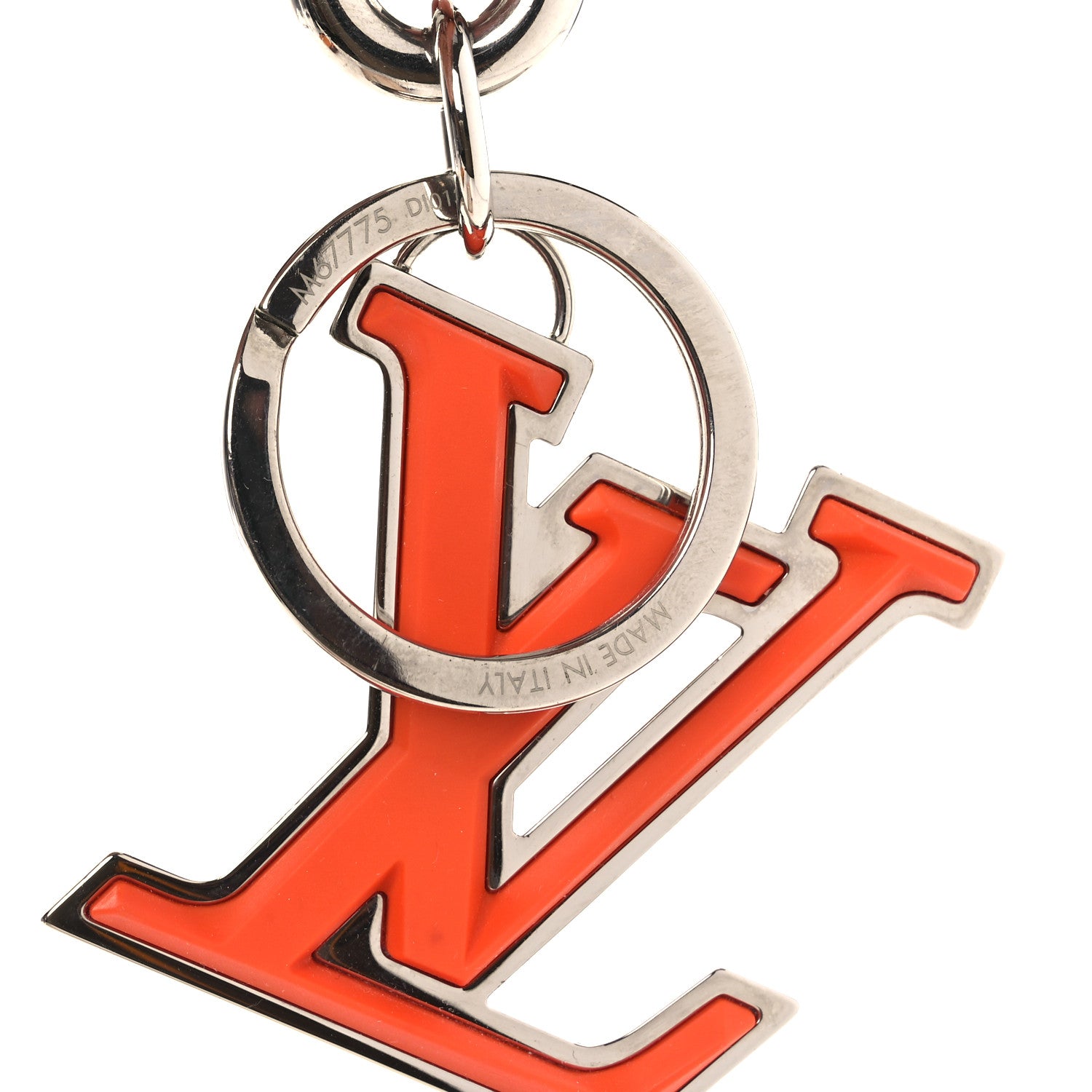 Louis Vuitton レザー キーホルダー レッド タイムセール本日終了 Louis Vuitton LV Soft Bag Charm Key Holder Orange 1849946