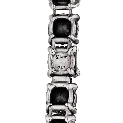 David Yurman Sterling Silver Diamond Hematine Chatelaine Tennis Bracelet 3 of 4