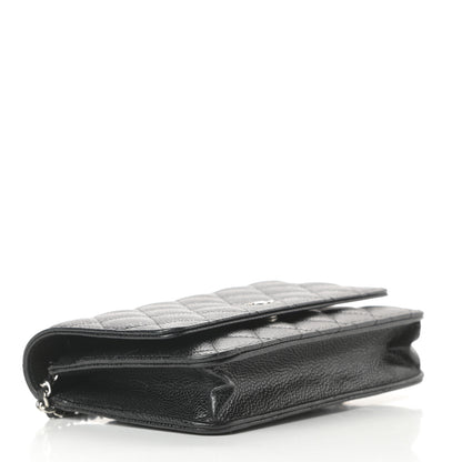 Chanel Caviar Quilted Wallet On Chain WOC Black 4 of 12