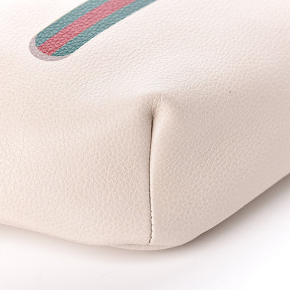 Gucci Grained Calfskin Logo Belt Bag White 9 of 10