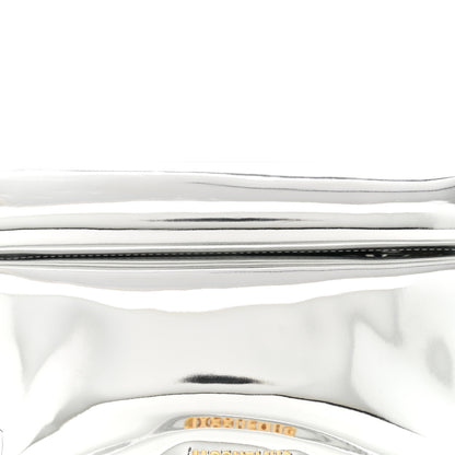 Jacquemus Metallic Patent Calfskin La Pochette Rond Carre Silver 7 of 12