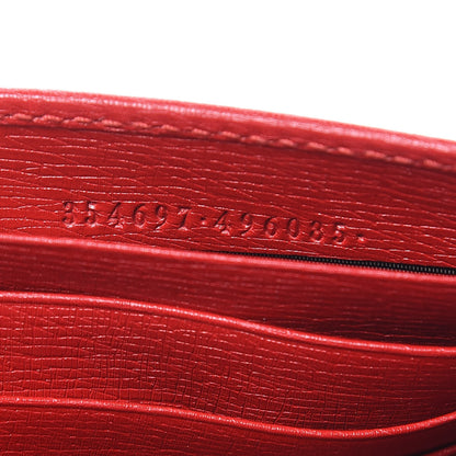 Gucci Textured Calfskin Medium Betty Chain Wallet Tabasco Red 7 of 11