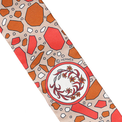 Hermes Silk La Danse Des Amazones Twilly Beige 4 of 4