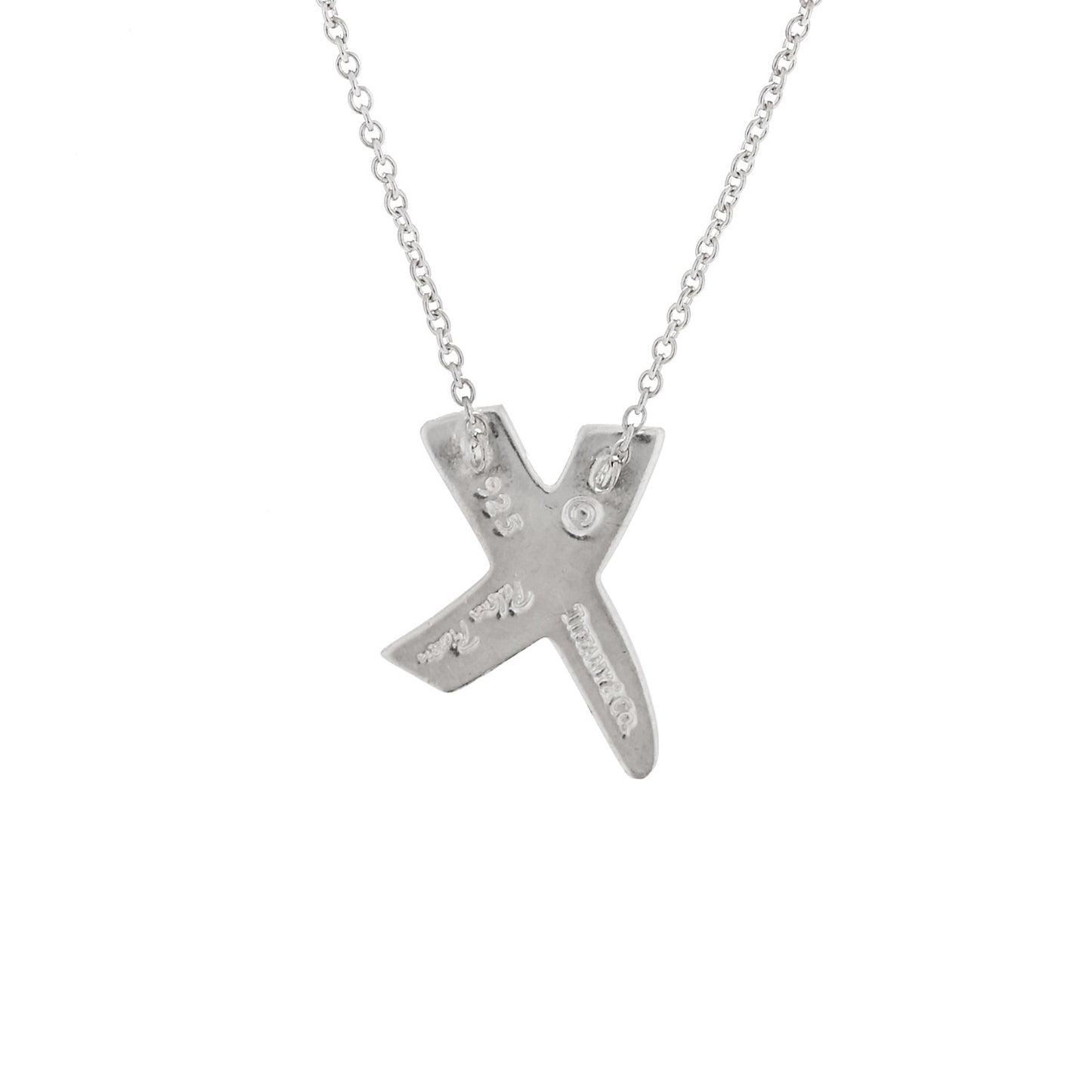 Sterling Silver Paloma Picasso Graffiti X Pendant Necklace