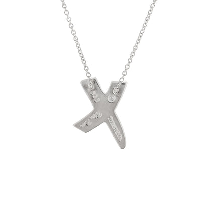 Tiffany Sterling Silver Paloma Picasso Graffiti X Pendant Necklace 5 of 5