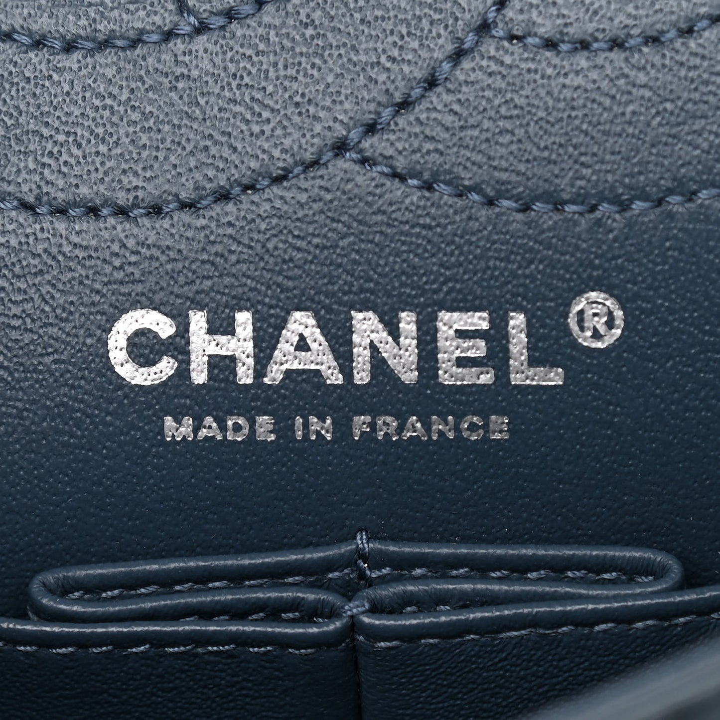 Aged Calfskin Quilted 2.55 Reissue 225 Flap Dark Blue