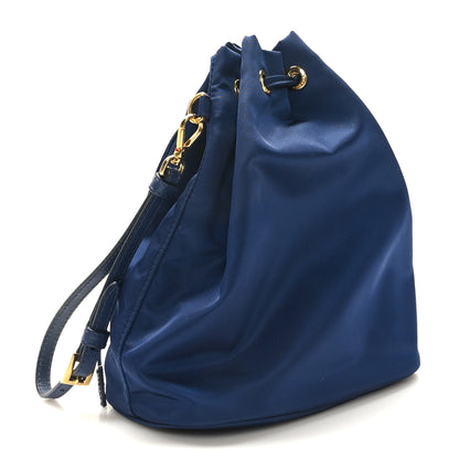 Prada Saffiano Tessuto Nylon Bucket Wristlet Royal 3 of 8