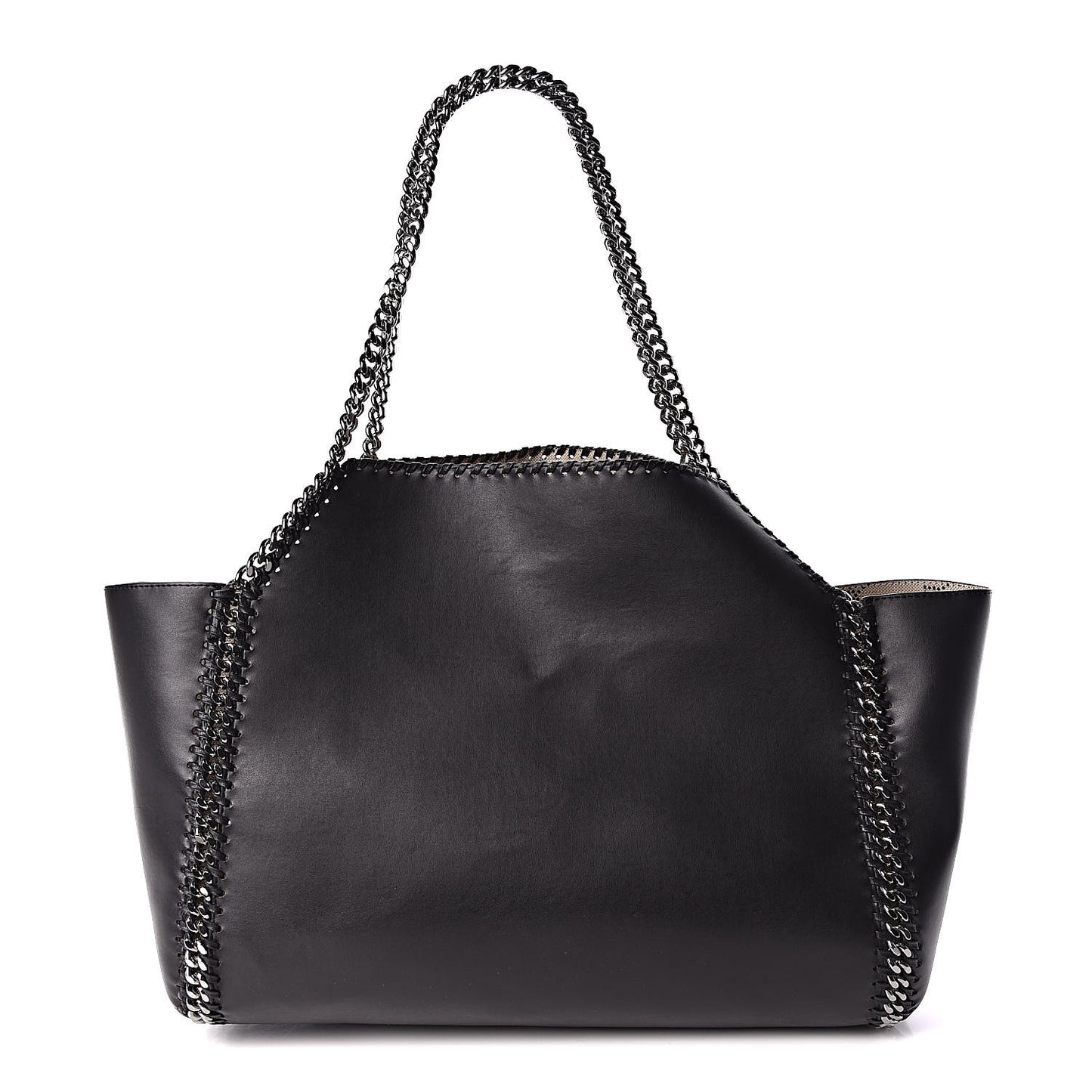 Alter Nappa Falabella Fine Chain Tote Black