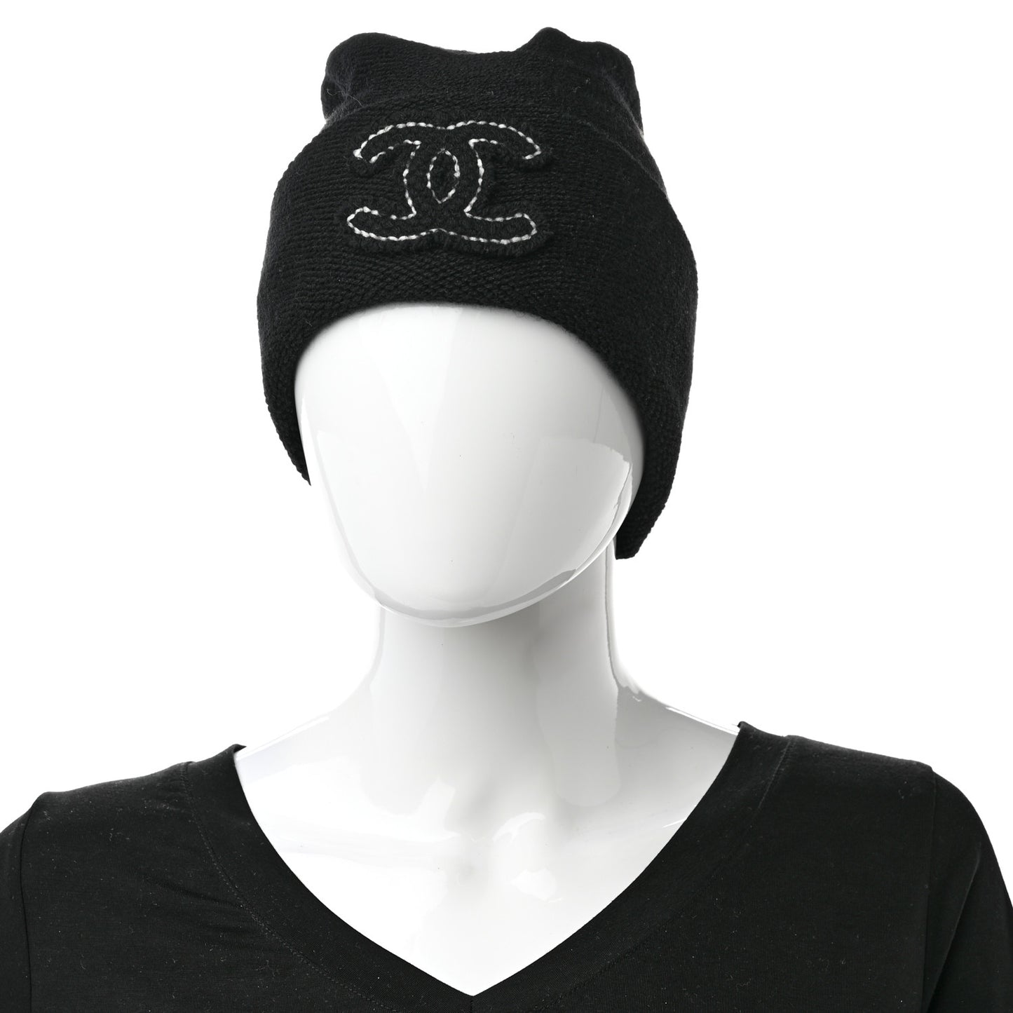 Cashmere CC Beanie Hat Black