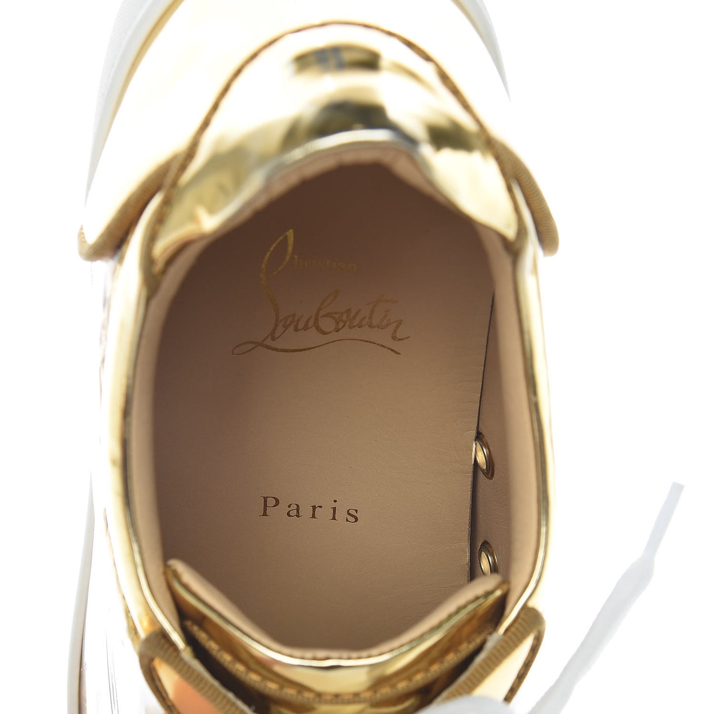 Ruban Calfskin Seavaste Flat Sneakers 42.5 Gold