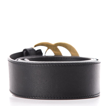 Gucci Moon Calfskin Pearl Double G 40mm Belt 90 36 Black Cream 4 of 7