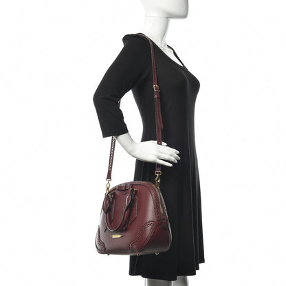 Burberry Calfskin Small Orchard Bowling Bag Burgundy Red 2 of 15