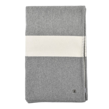 Hermes Wool Cashmere Avoine Blanket Craie Gris 1 of 4