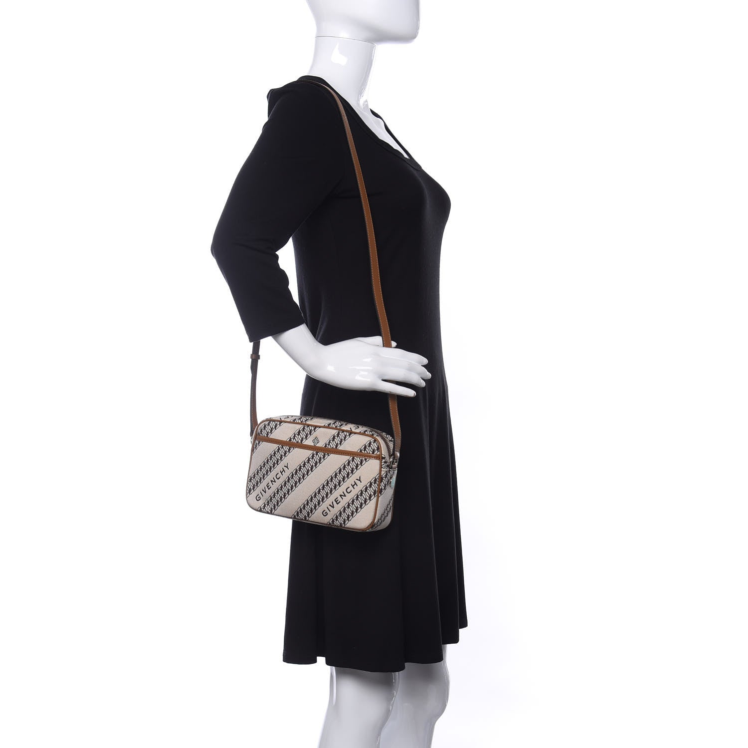 Givenchy Canvas Jacquard Bond Camera Bag Beige 2 of 9