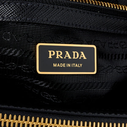 Prada Saffiano Small Galleria Double Zip Tote Black 6 of 13