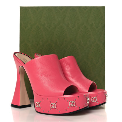 Gucci Malaga Kid Janaya 150mm Platform Sandals 40 Rhodamine Pink 10 of 10
