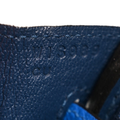 Hermes Epsom Tri-Color Birkin 25 Deep Bleu Bleu Hydra Black 7 of 13