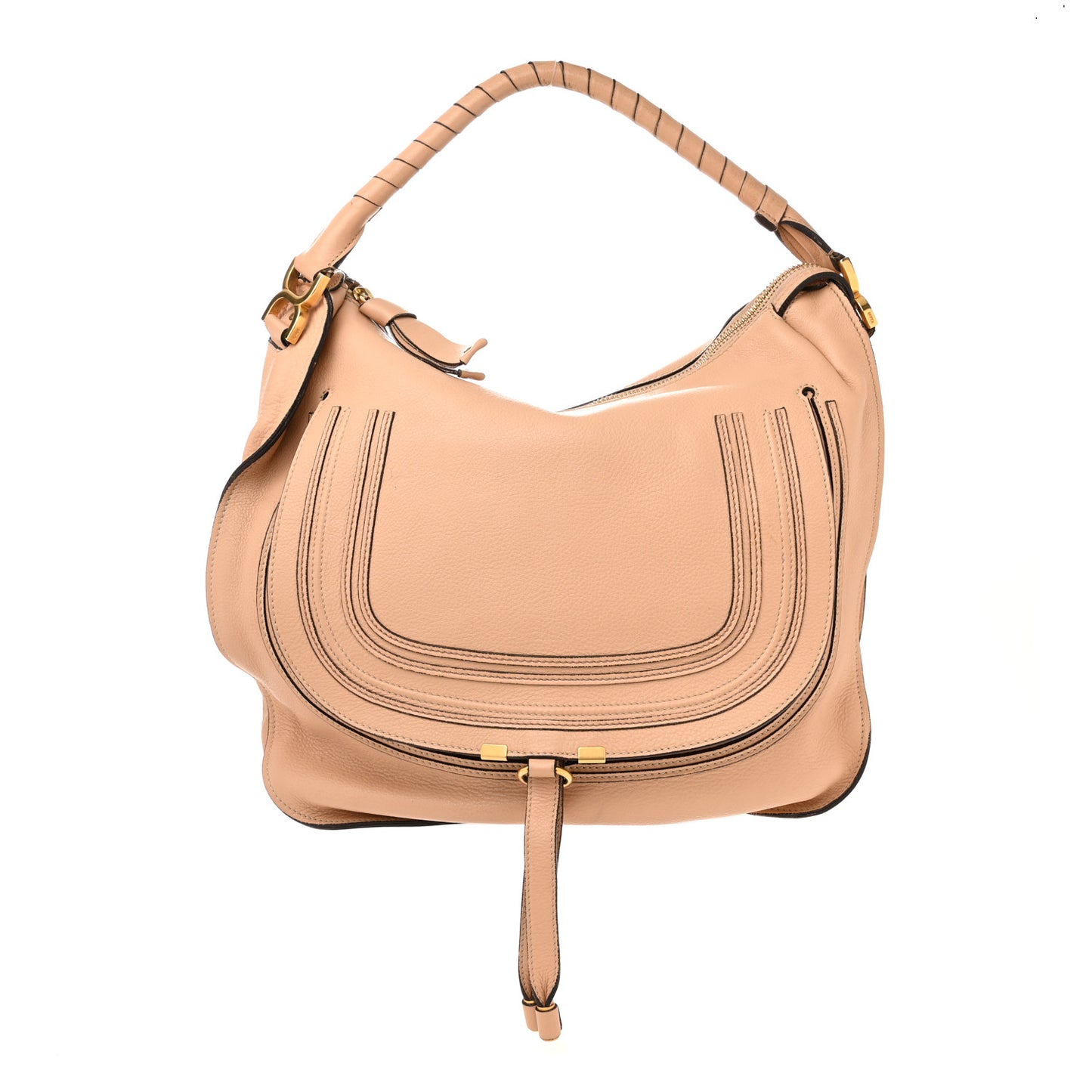 Calfskin Large Marcie Hobo Nude