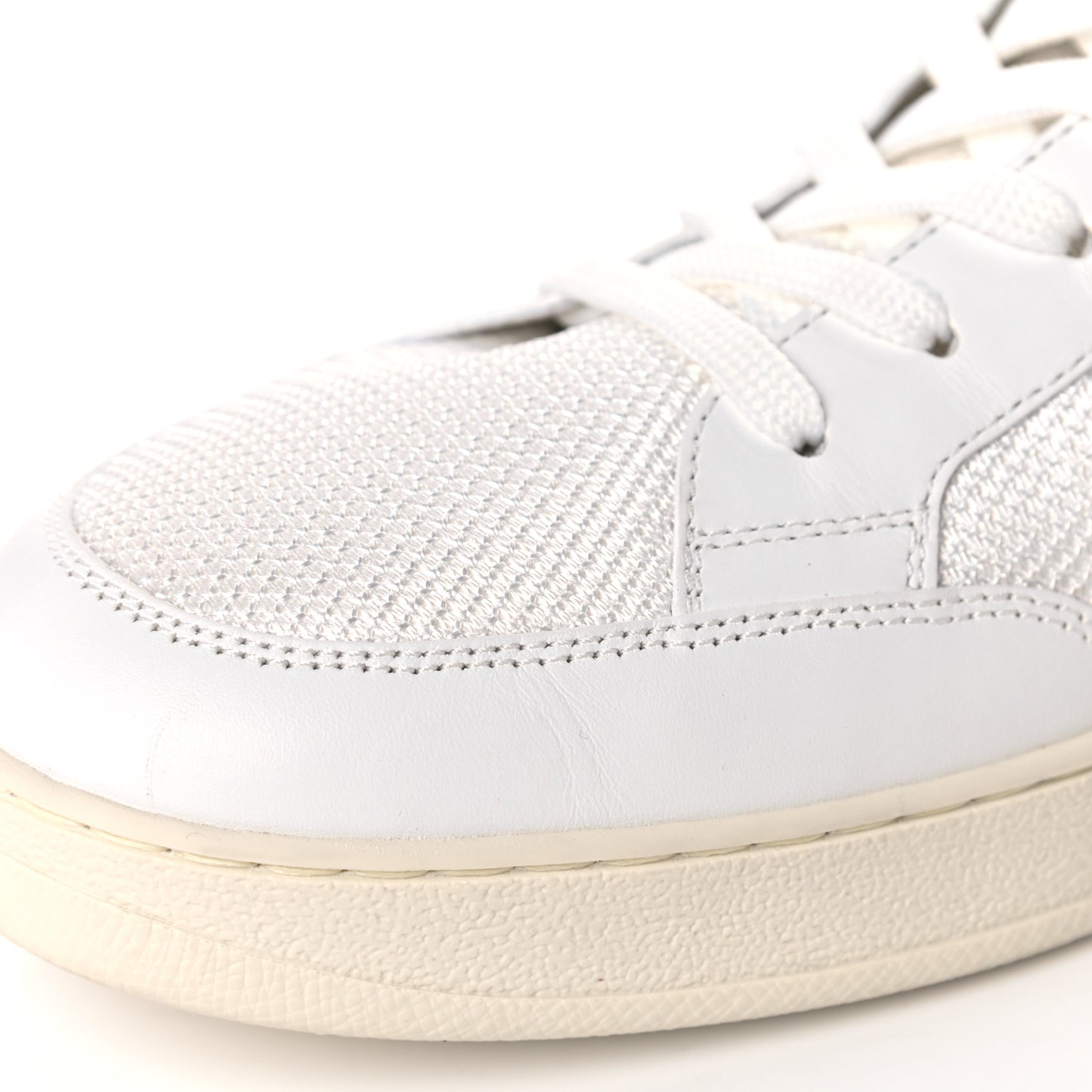 Monogram Calfskin Rivoli High Top Sneakers 7.5 White