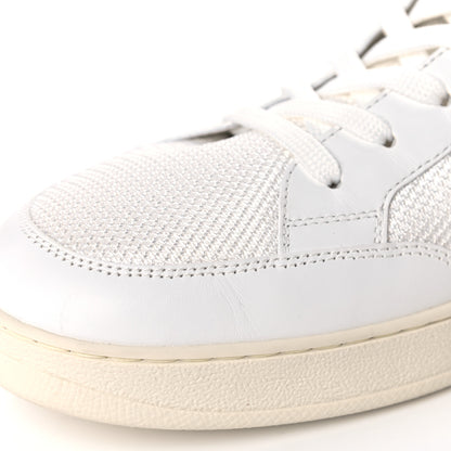 Louis Vuitton Monogram Calfskin Rivoli High Top Sneakers 7.5 White 8 of 9