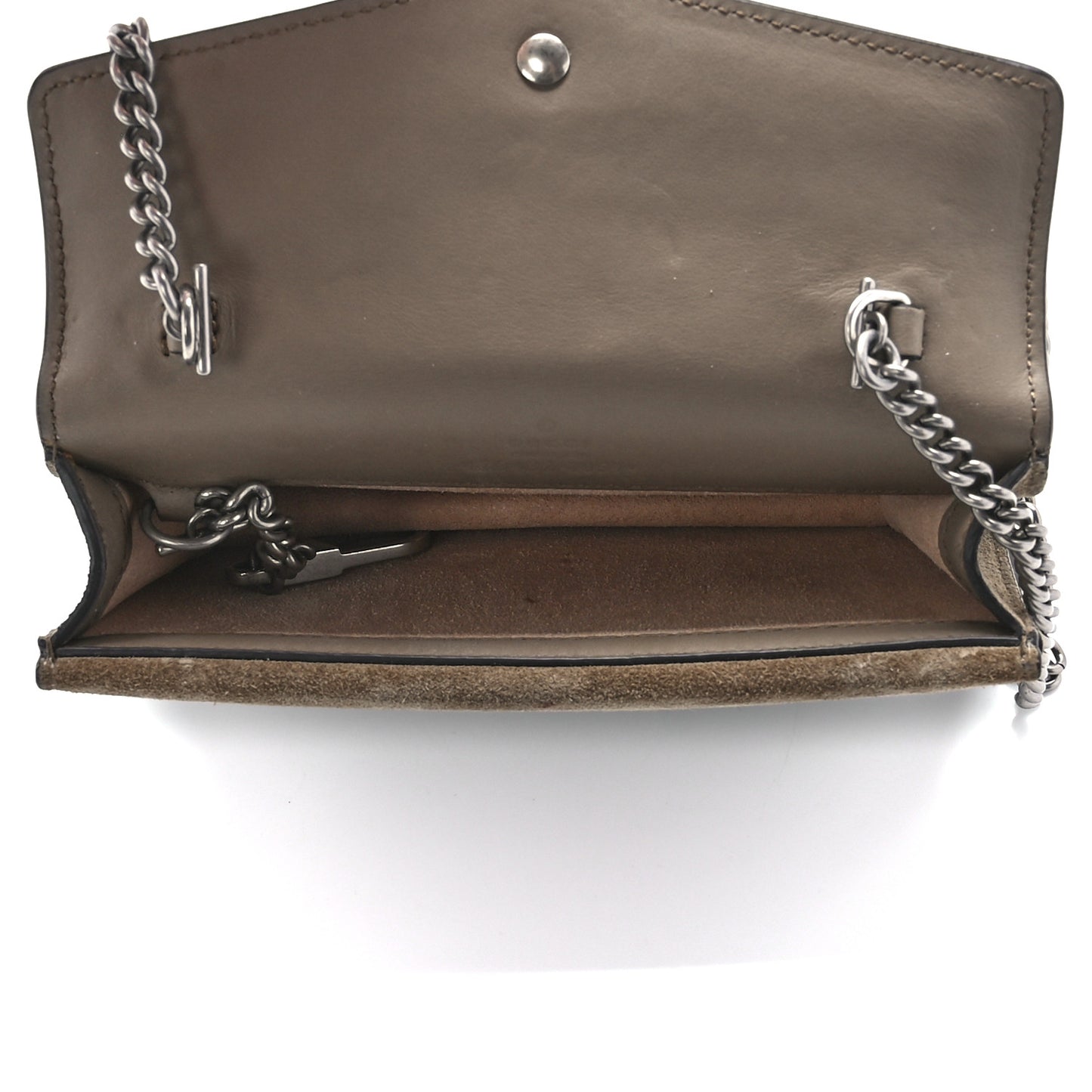 GG Supreme Monogram Super Mini Dionysus Shoulder Bag Taupe