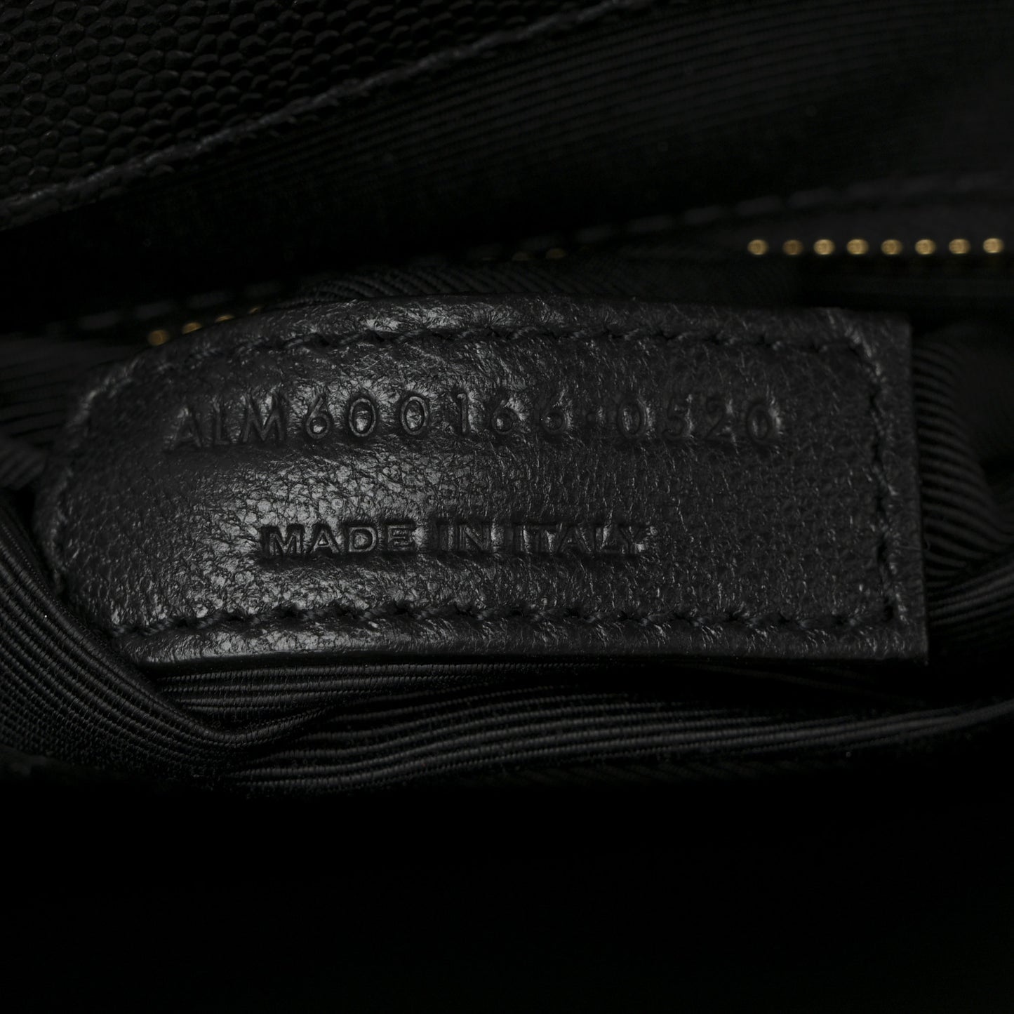Grain De Poudre Textured Mixed Matelasse Large Triquilt Monogram Satchel Black