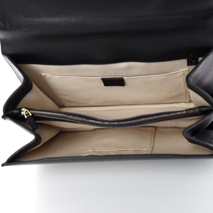 Gucci Calfskin Bamboo Web Large Dionysus Top Handle Bag Black Bright Evergreen Hibiscus Red 8 of 11