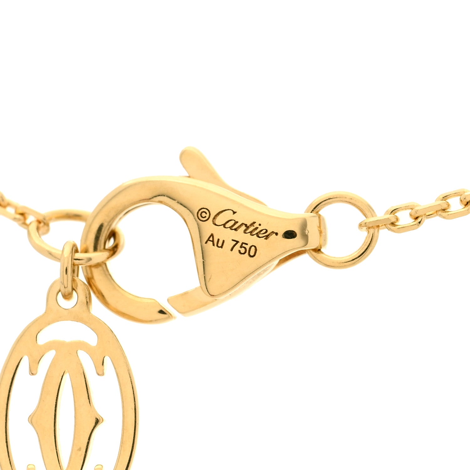 Cartier 18K Yellow Gold Diamond XS D'Amour Pendant Necklace 5 of 6
