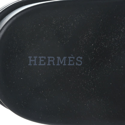Hermes Calfskin Womens Chypre Sandals 39 Black 7 of 8