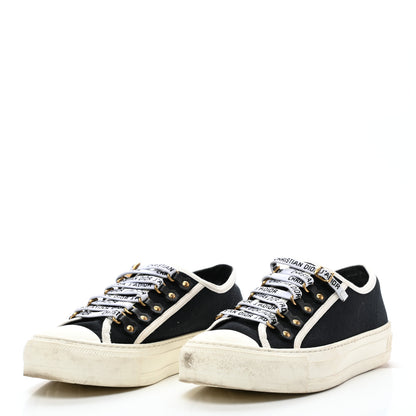 Christian Dior Canvas Walk'N'Dior Low Top Sneakers 37 Black 3 of 8
