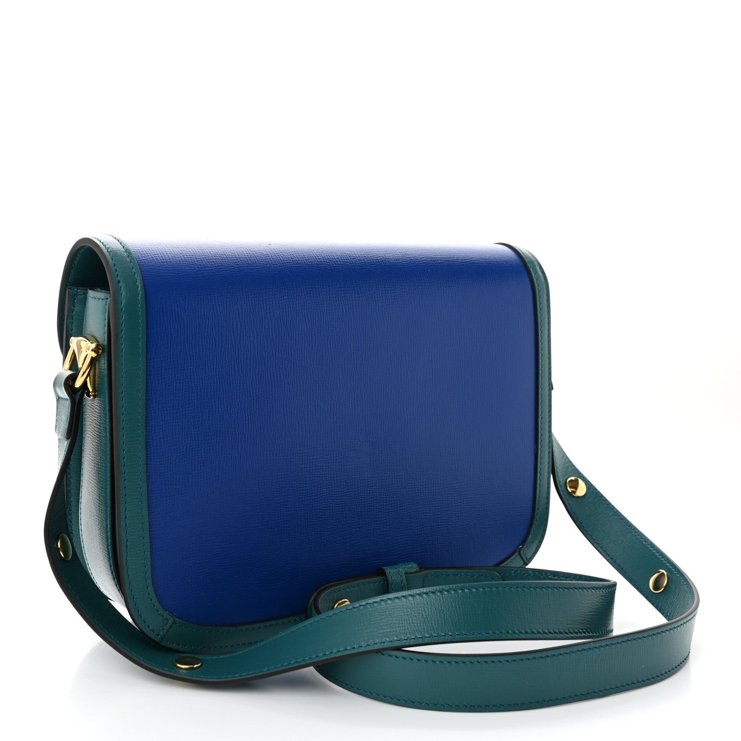 Gucci Azalea Calfskin Horsebit 1955 Shoulder Bag Imperial Blue Pavone Imperial Blue Pavone 3 of 11