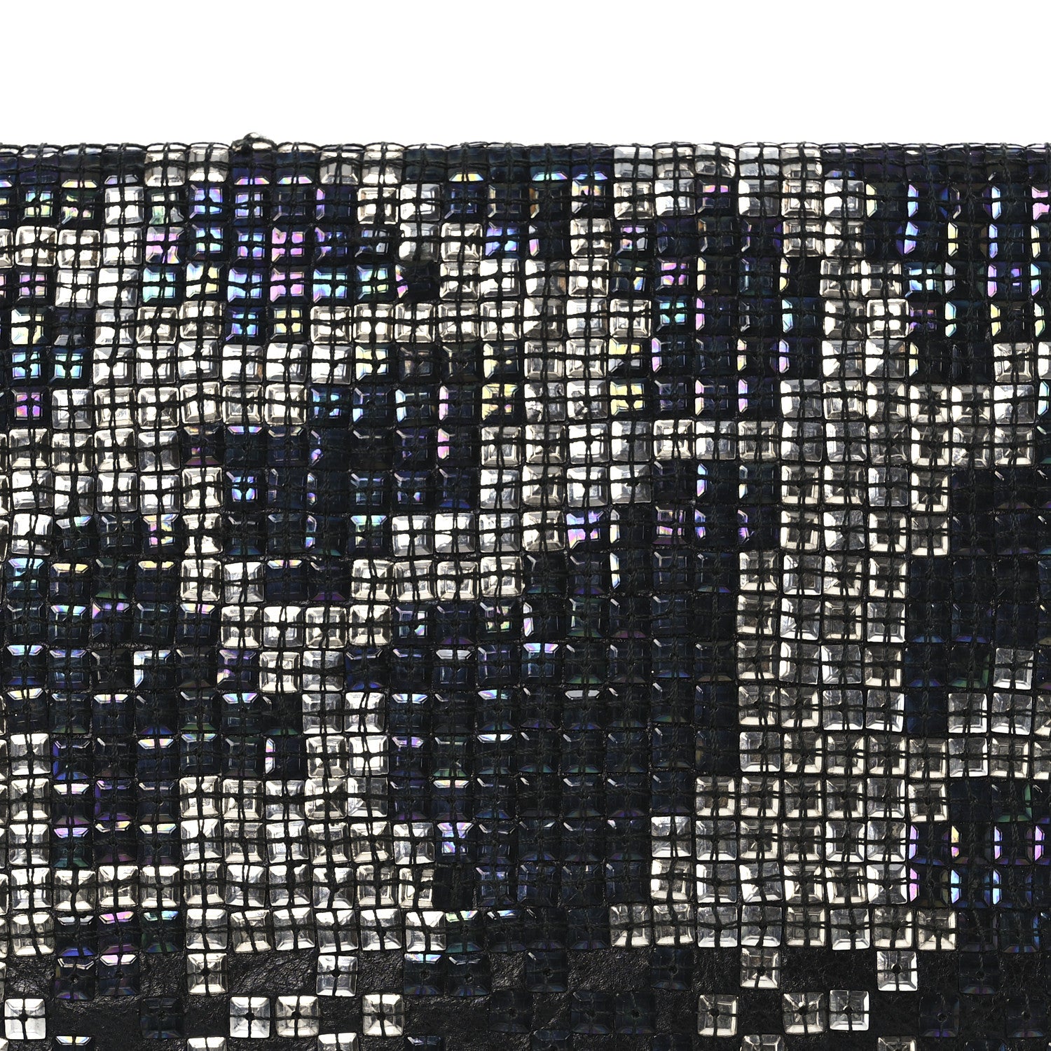 Gucci Calfskin Studded Evening Clutch  Black Silver 8 of 11