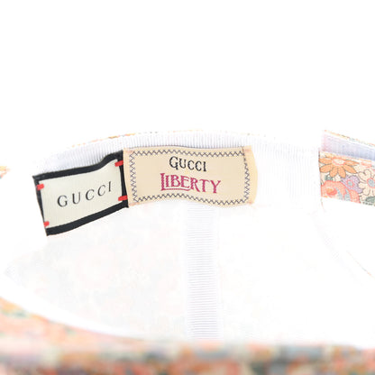 Gucci X LIBERTY OF LONDON Canvas Infinity Abbey Baseball Hat Perfect Pink Ivory 7 of 9