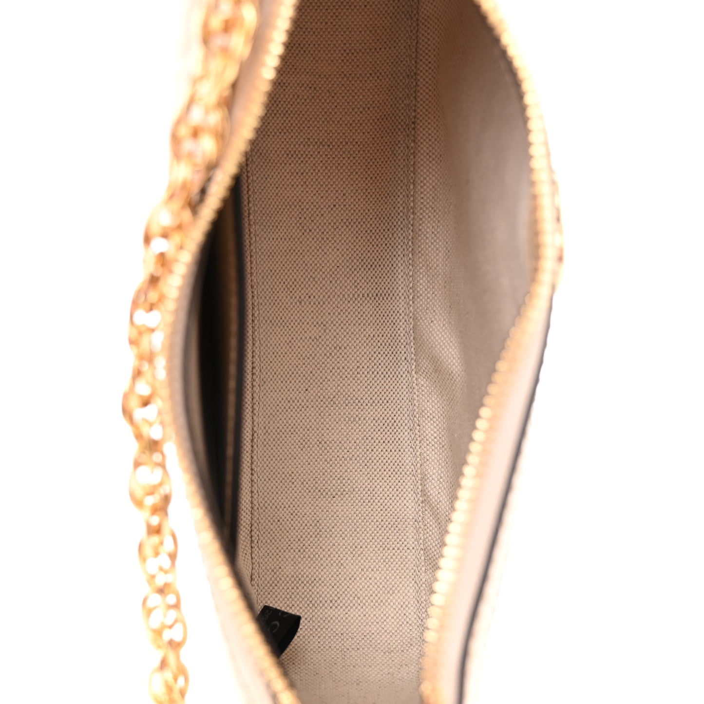 GG Supreme Monogram Textured Dollar Calfskin Web Small Ophidia GG Handbag Beige Mystic White Oatmeal
