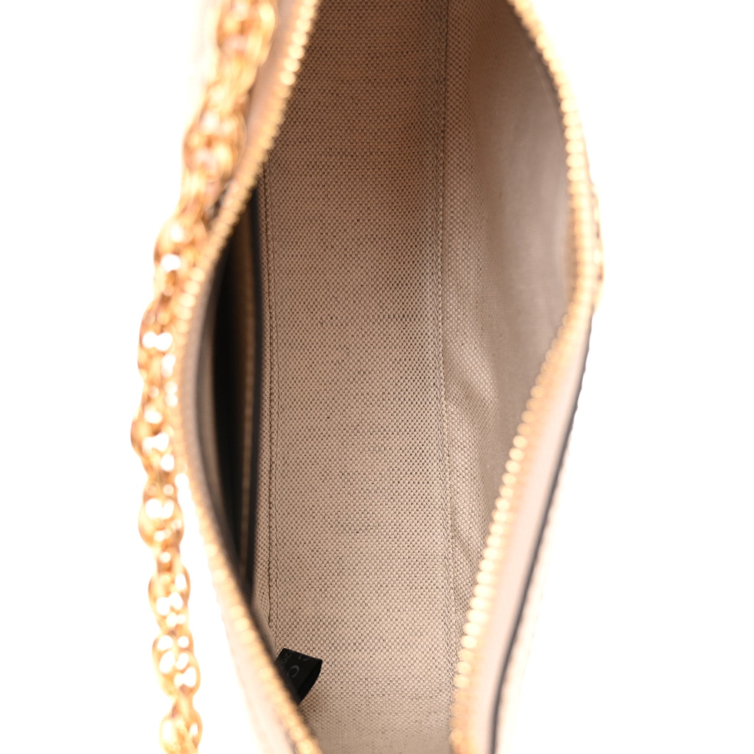 Gucci GG Supreme Monogram Textured Dollar Calfskin Web Small Ophidia GG Handbag Beige Mystic White Oatmeal 5 of 11