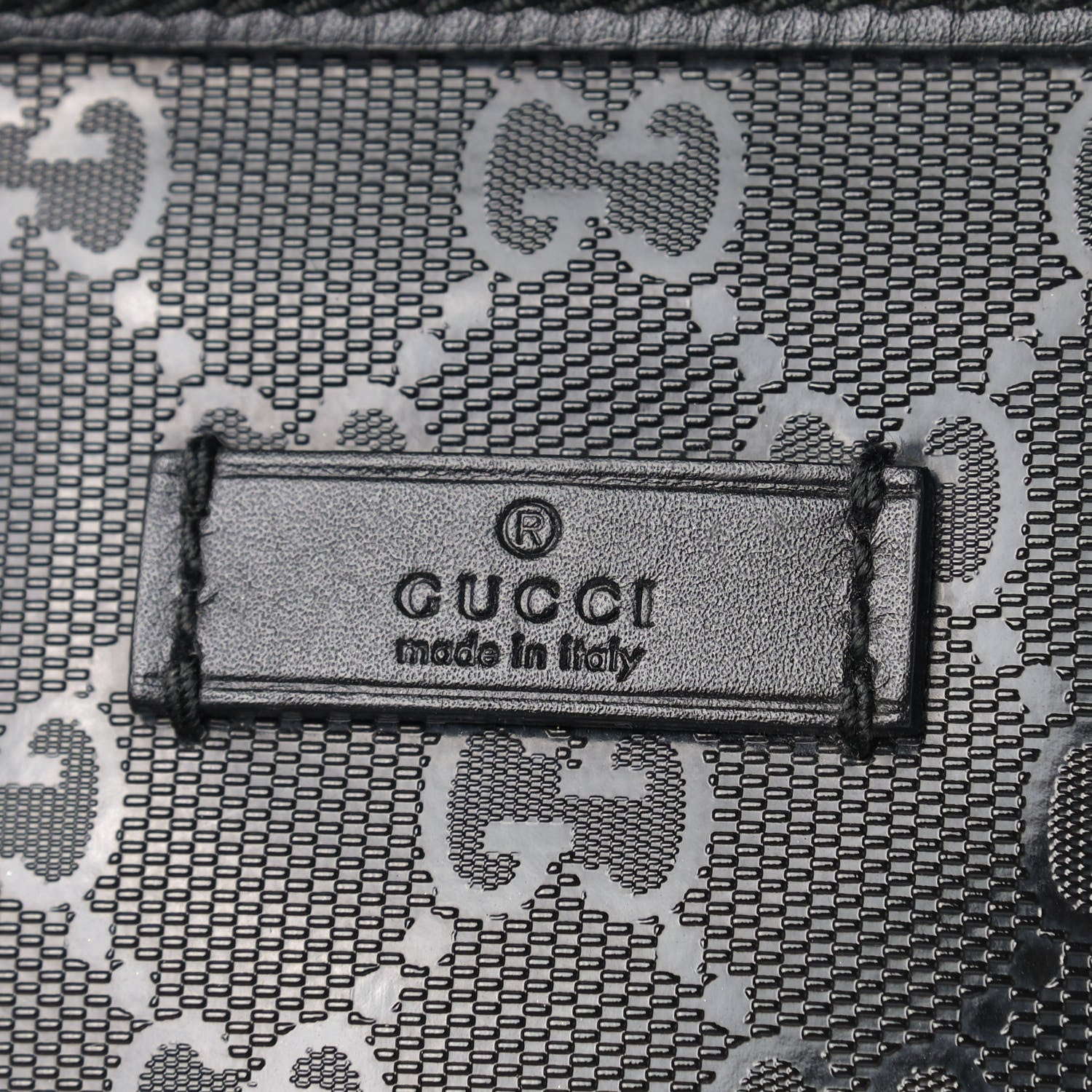 Gucci Imprime Monogram Belt Bag Black 5 of 9