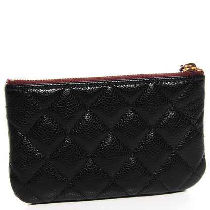 Chanel Caviar Quilted Coin Purse Case Black 3 of 8